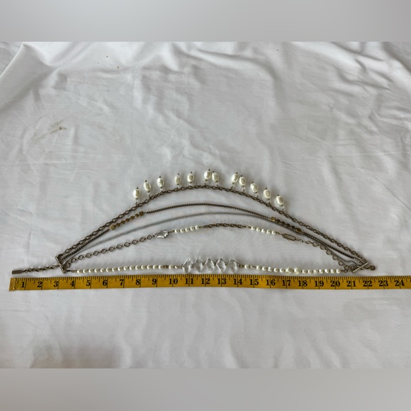 Silpada KRN Practical Pearls Brass Necklace “Wear it 7 Ways” - Picture 7 of 8